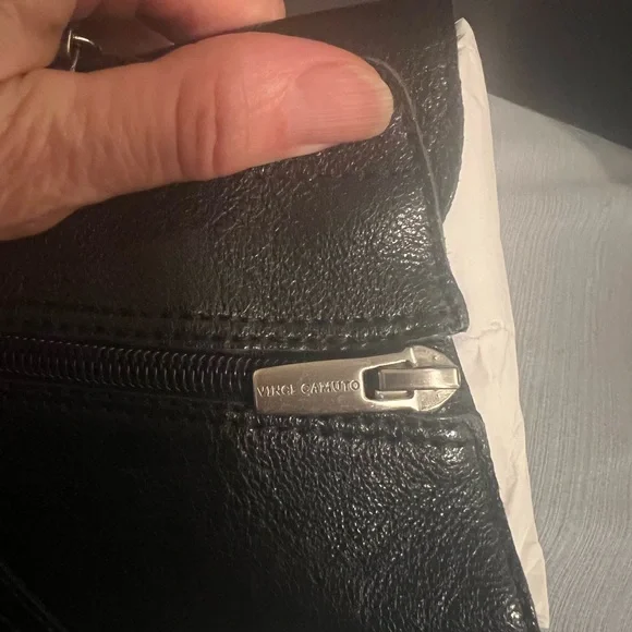 Vince Camuto Popinta Black Leather Zipper Ankle Boots, women's 6.5, new in box - Picture 7 of 11